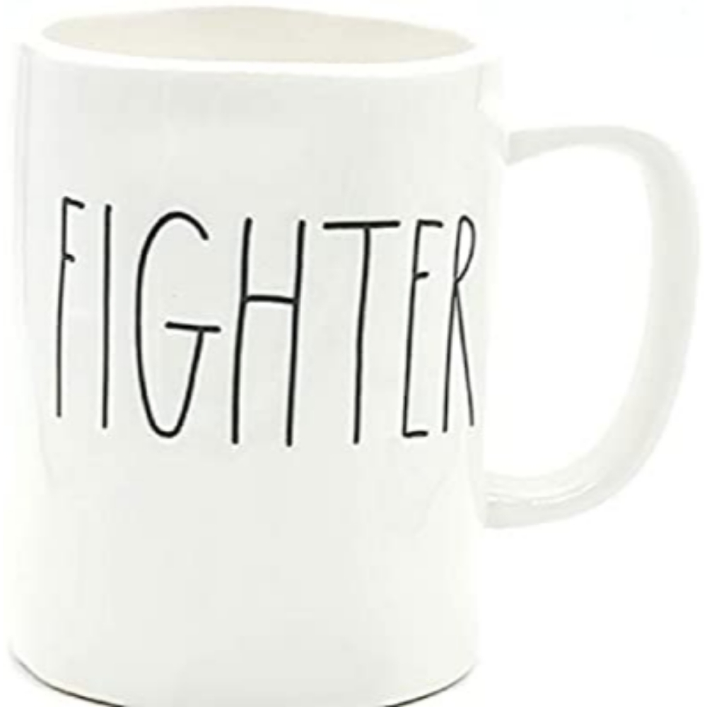 Rae Dunn FIGHTER mug